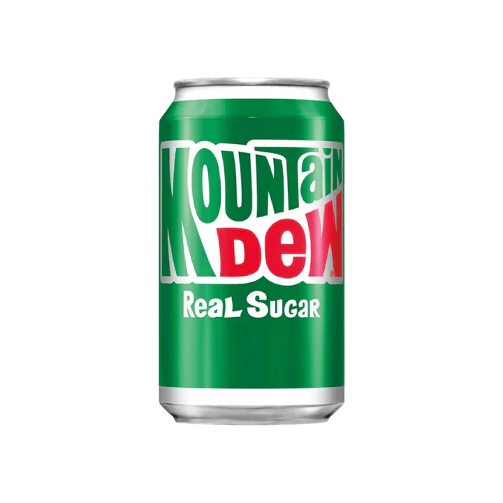 Azúcar real de Mountain Dew