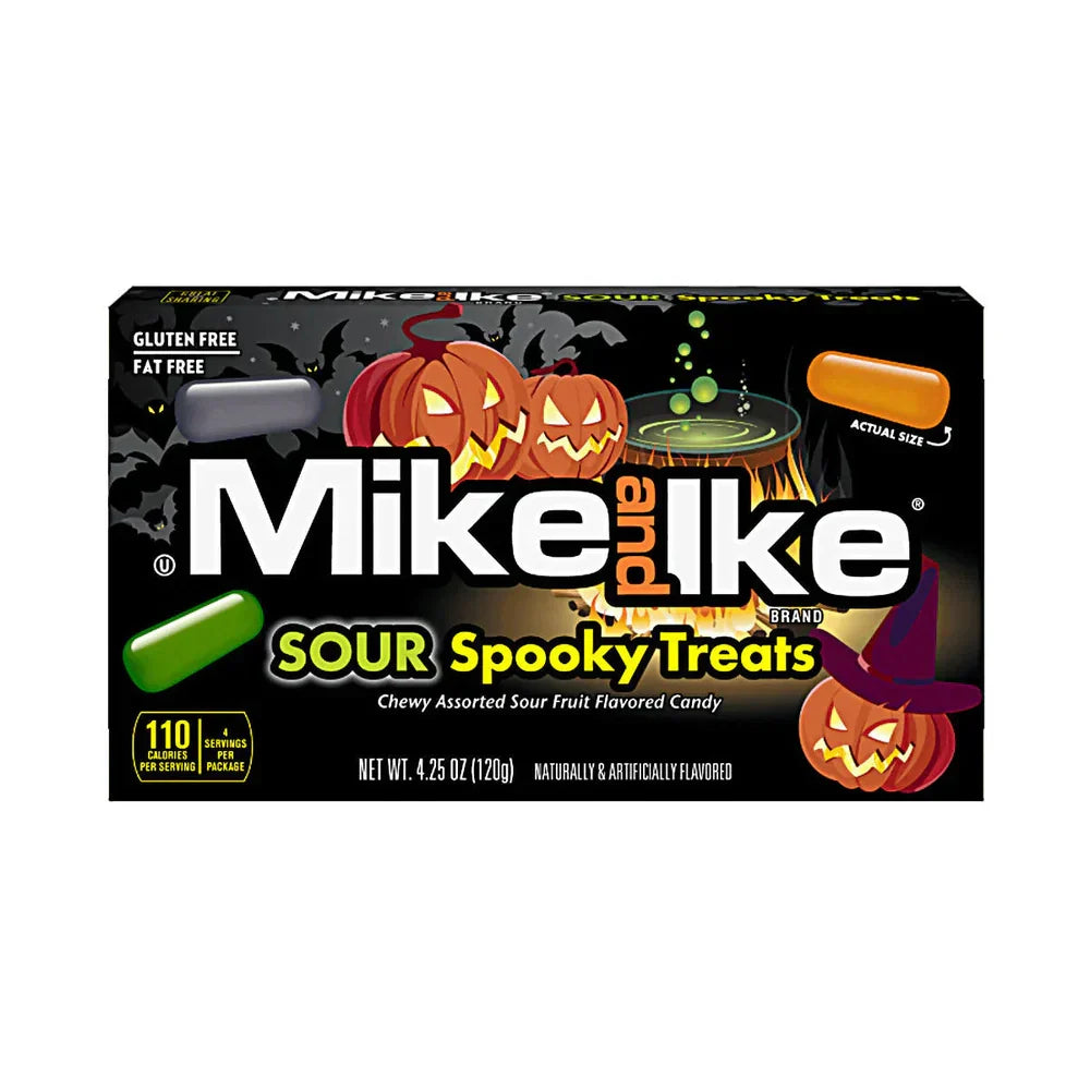 Delicias espeluznantes agrias de Mike e Ike