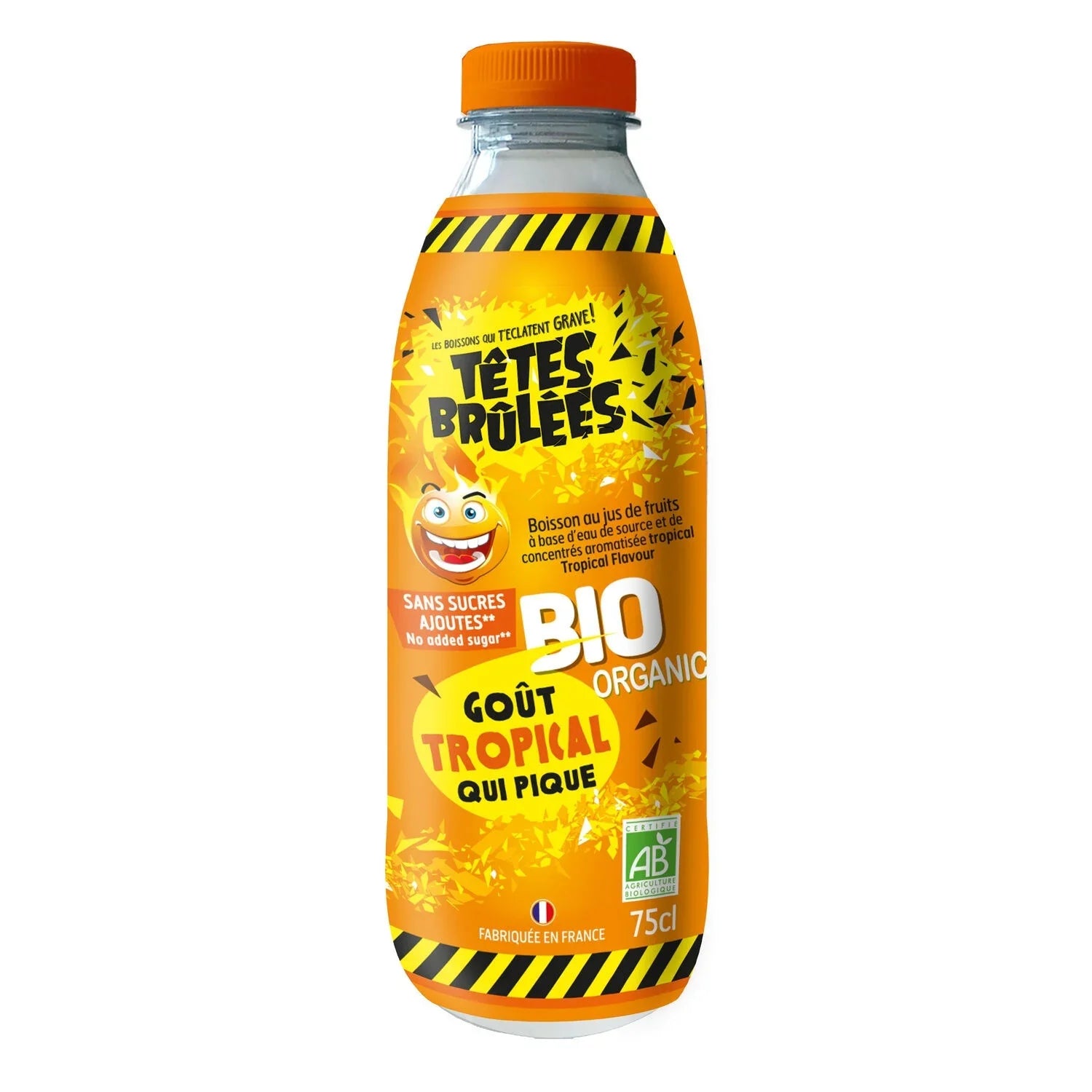 Têtes Brûlées – Boisson Bio goût tropical qui pique 75cl