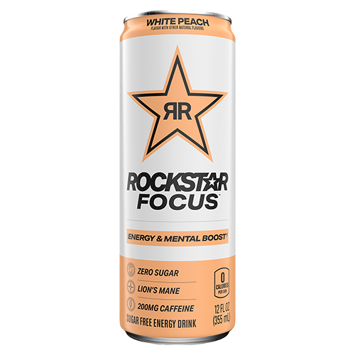 Rockstar Energy Focus White Peach