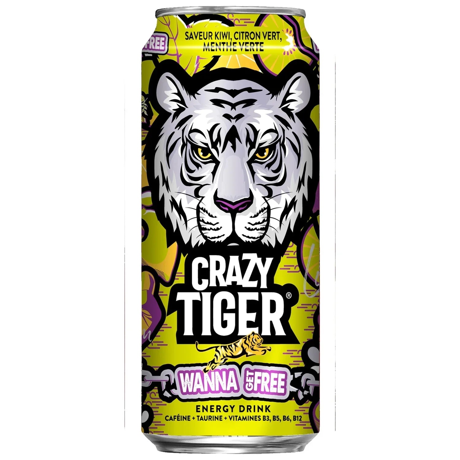 Crazy Tiger Boisson Énergisante– Wanna Get Free - 50cl