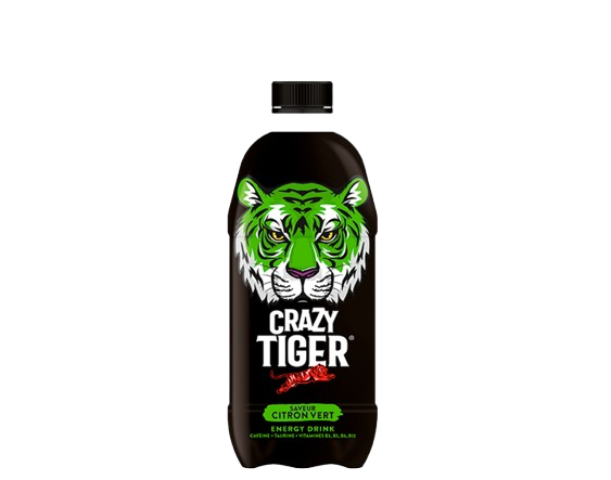 Crazy Tiger Citron Vert - Boisson Énergisante – 1L