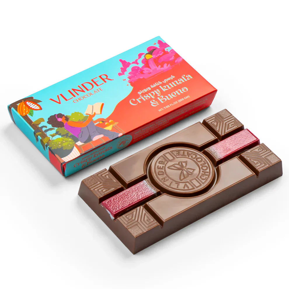 Vlinder Crispy kunafa & bueno Chocolate Bar