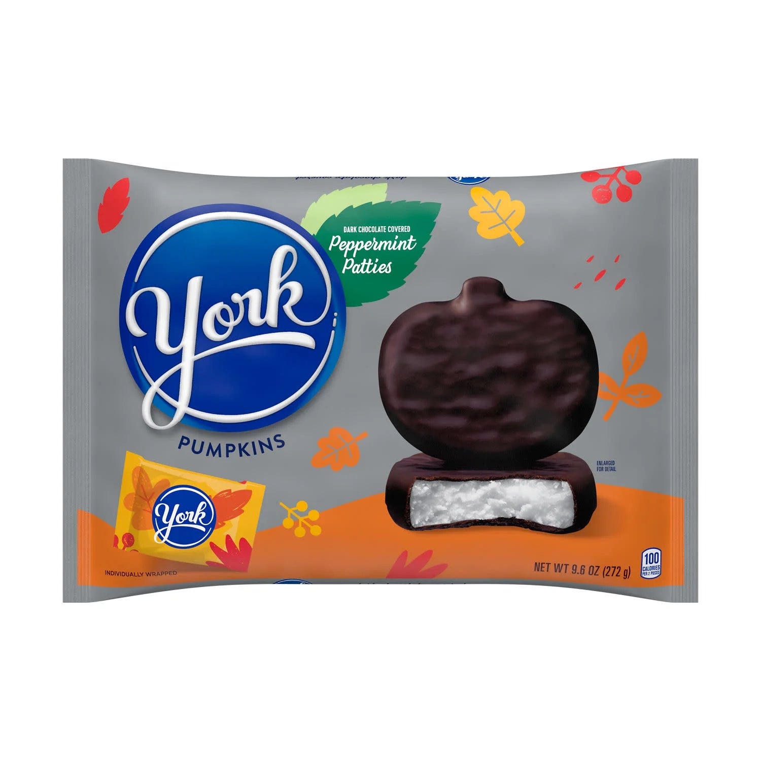 York Dark Chocolate Peppermint Patties Pumpkins