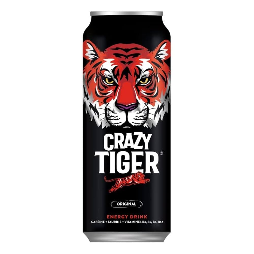 Crazy Tiger Original – Boisson Énergisante 50 cl