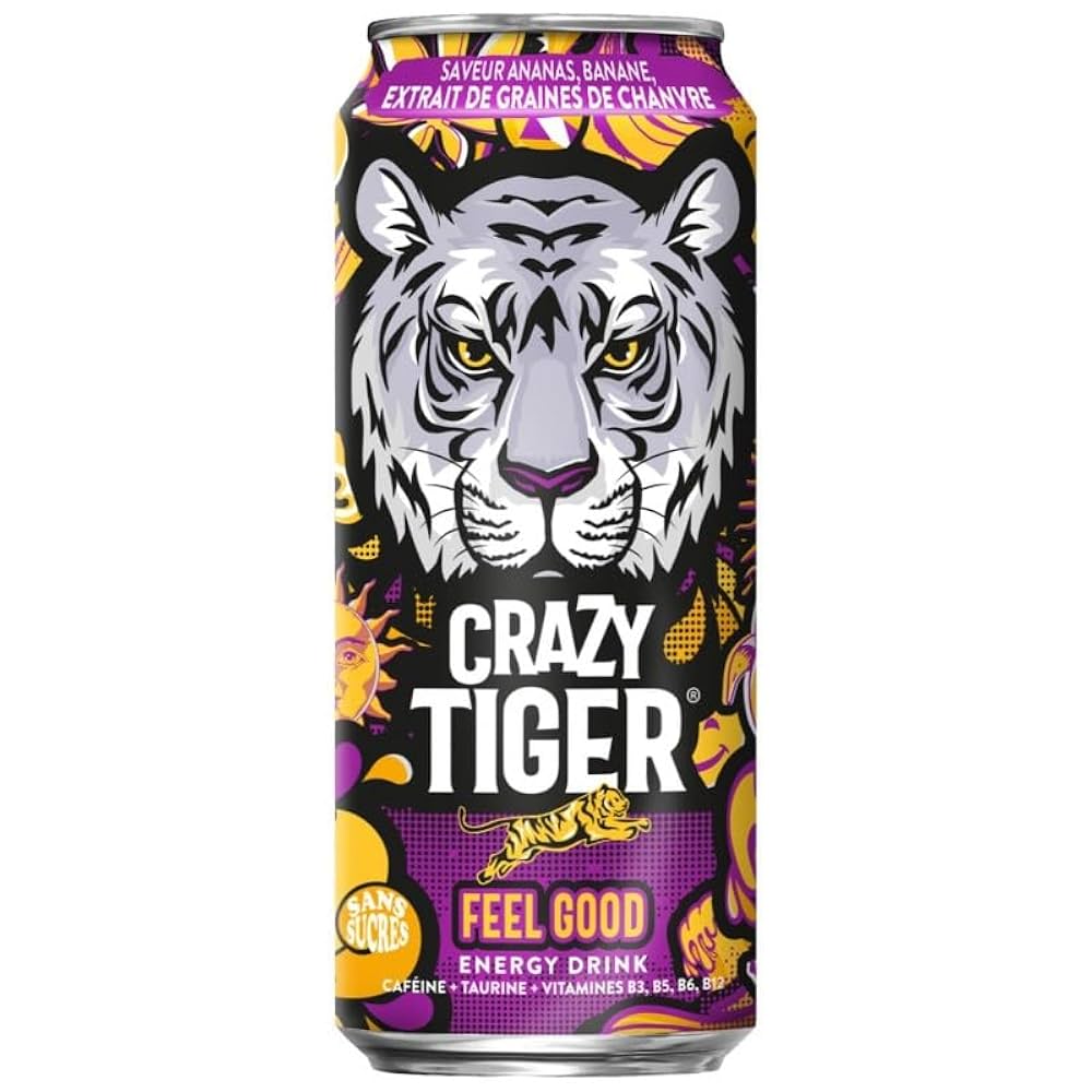 Crazy Tiger Feel Good – Boisson énergisante 50cl