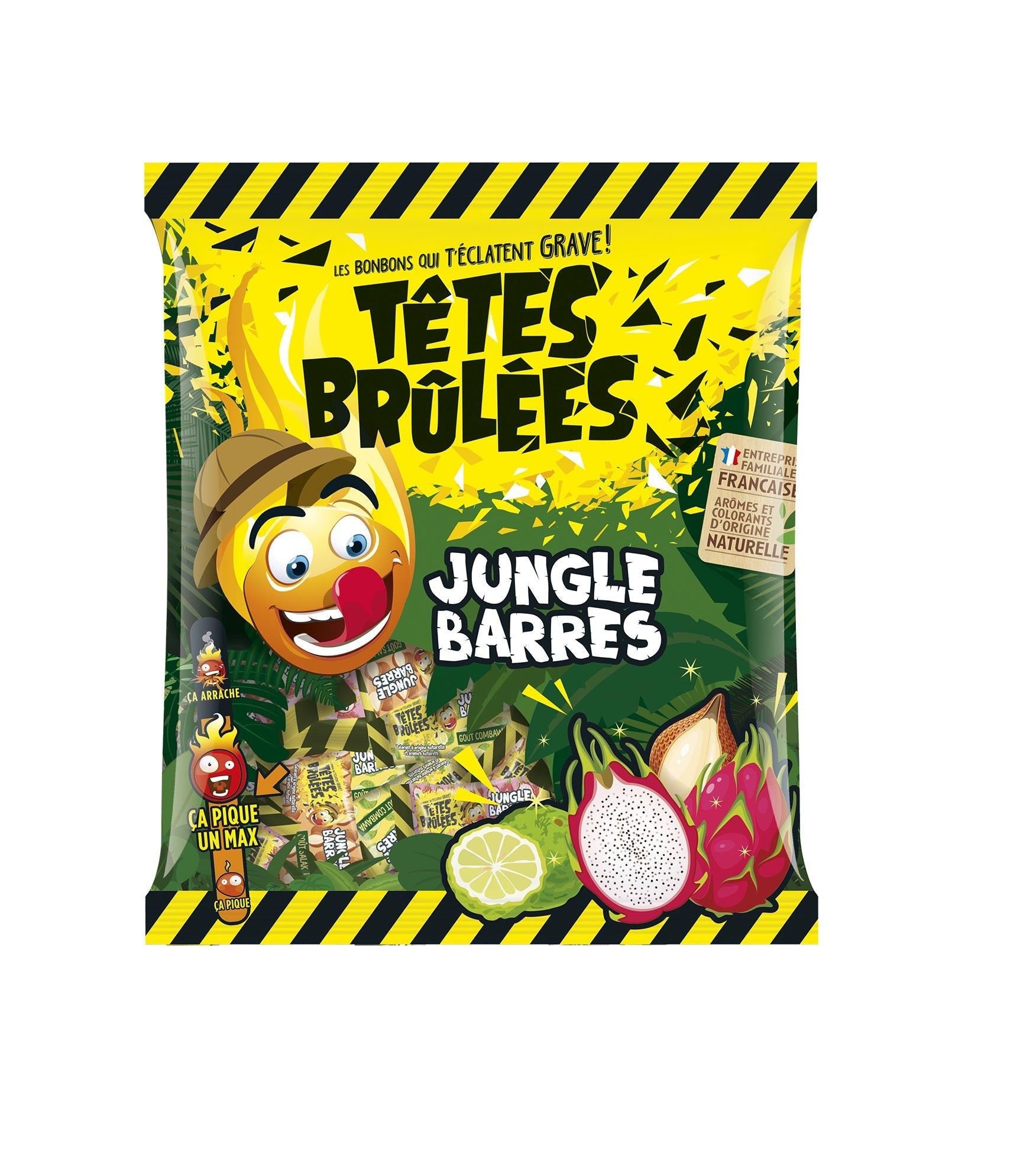 Têtes Brûlées – Jungle Barres – Bombones explosivos y acidulés 180gr