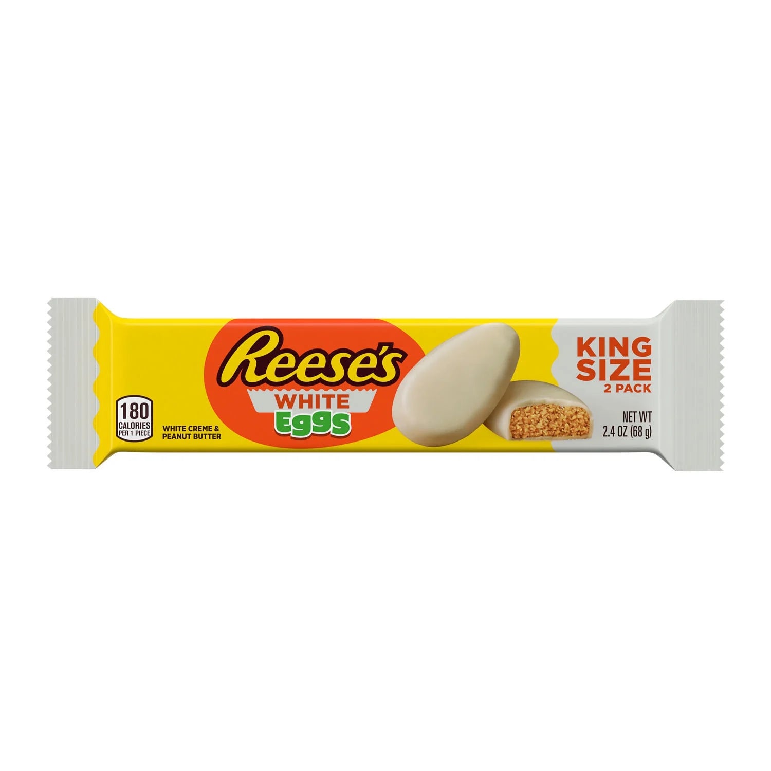 Reese's White Creme King Size Peanut Butter Eggs Easter