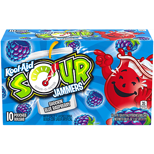 Kool-Aid Jammers Sour Blue Raspberry X10