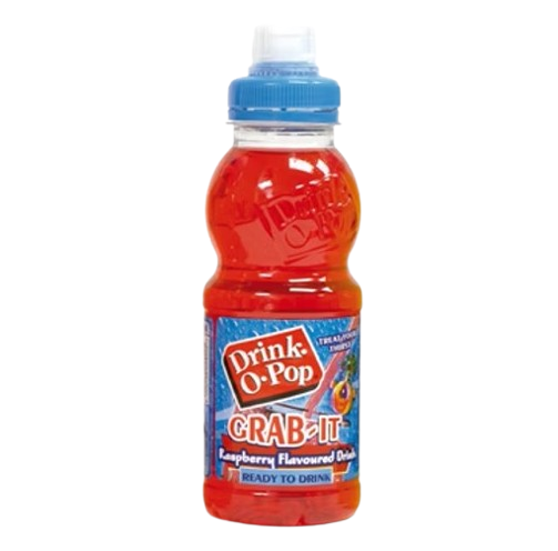 Drink-O-Pop Crab-it Raspberry – Boisson fruitée 25cl