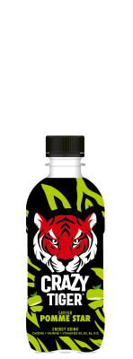 Crazy Tiger Pomme Star – Boisson énergisante 35cl