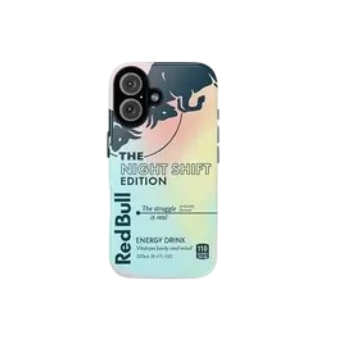 Coque iPhone Red Bull THE NIGHT SHIFT WHITE EDITION