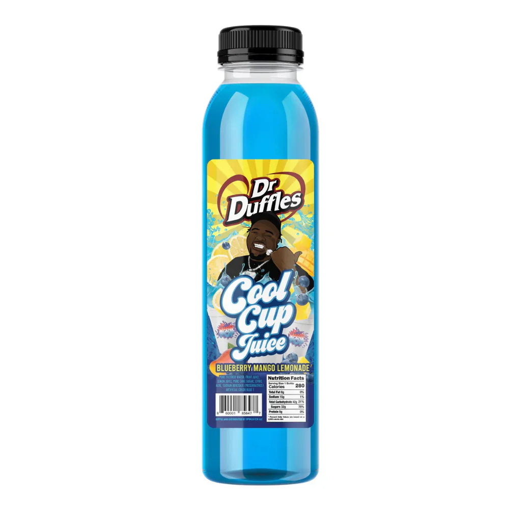 Exótico Pop Dr. Duffles Limonada de mango y arándanos Jugo en vaso frío