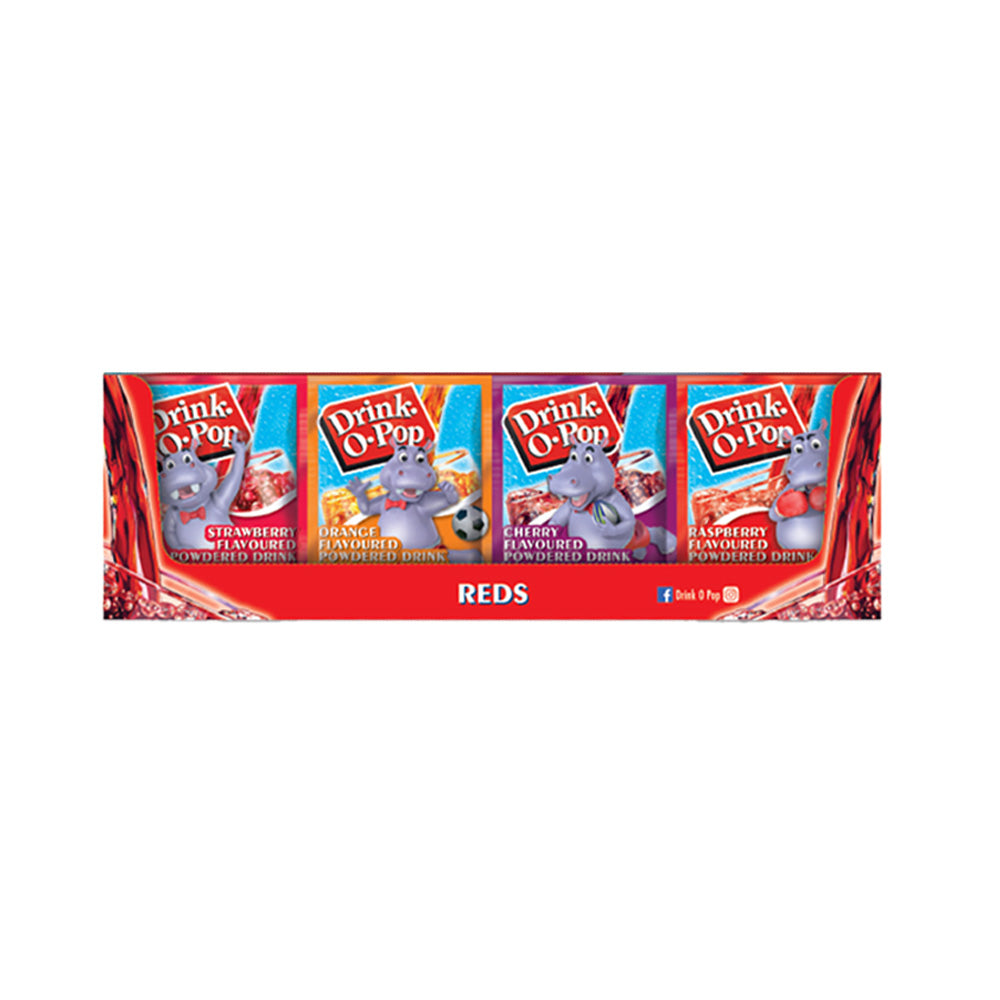Drink-O-Pop Saveur Rouge – Boisson en poudre aromatisée (72 X 5g )