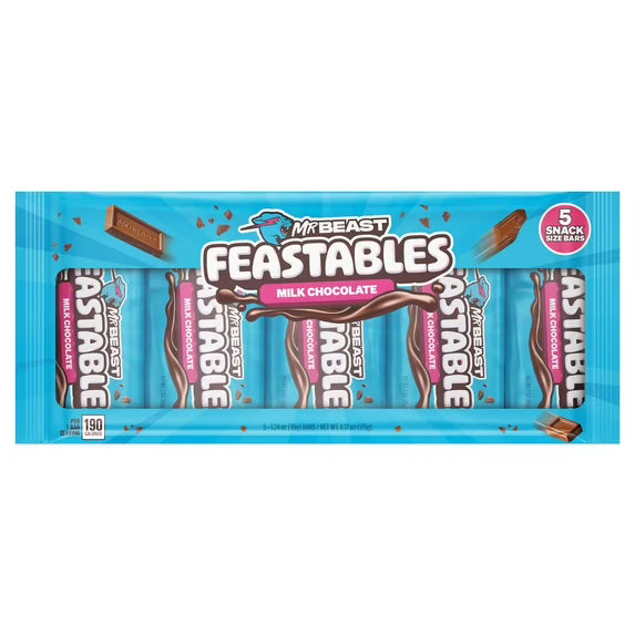Feastables MrBeast Milk Chocolate Bar X5