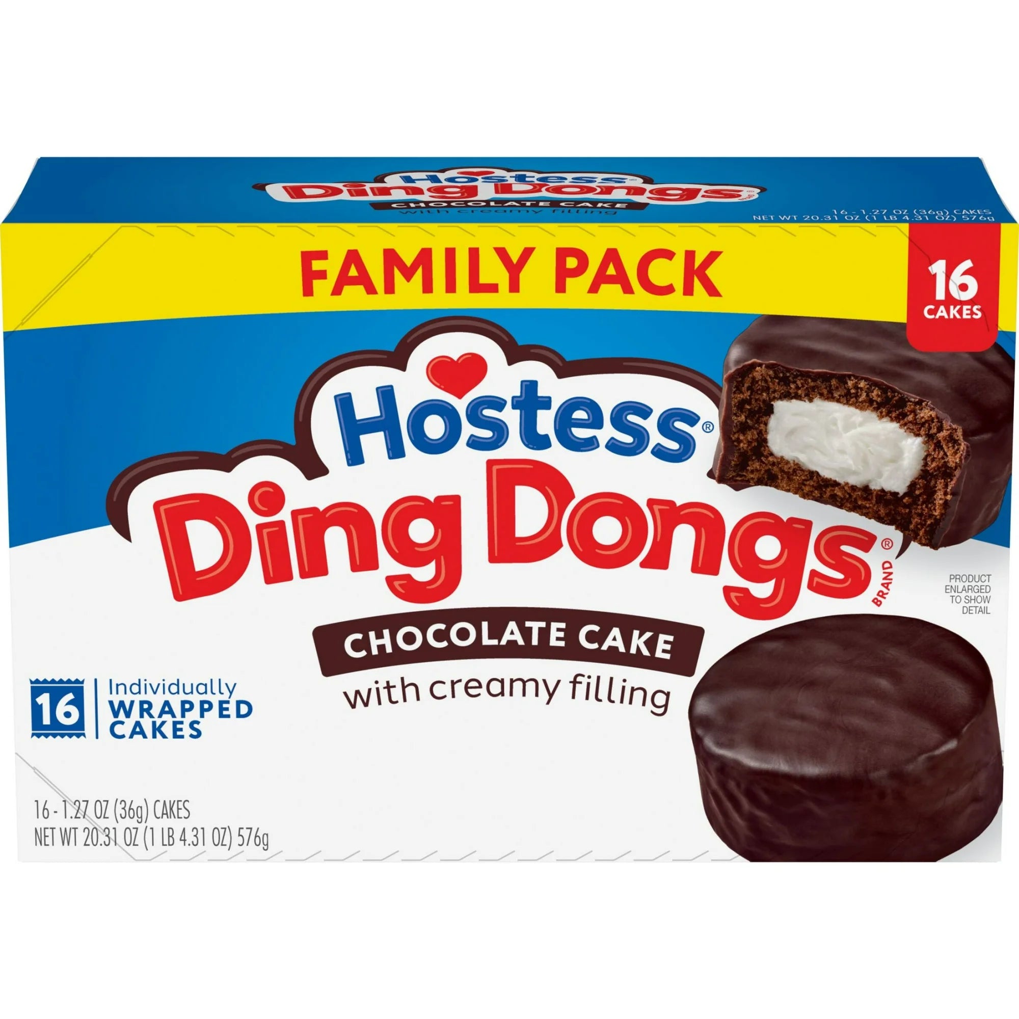 Hostess Ding Dongs Snack Cakes X16