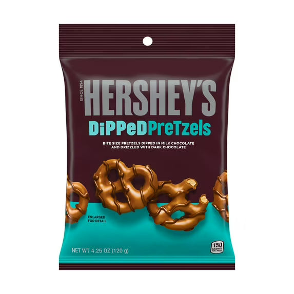 Hershey's Milk and Dark Chocolate Covered Dipped Pretzels
