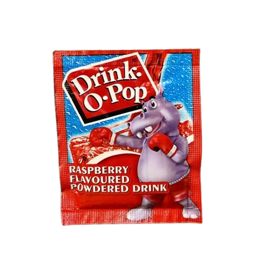 Drink-O-Pop Raspberry – Boisson en poudre aromatisée (5g)