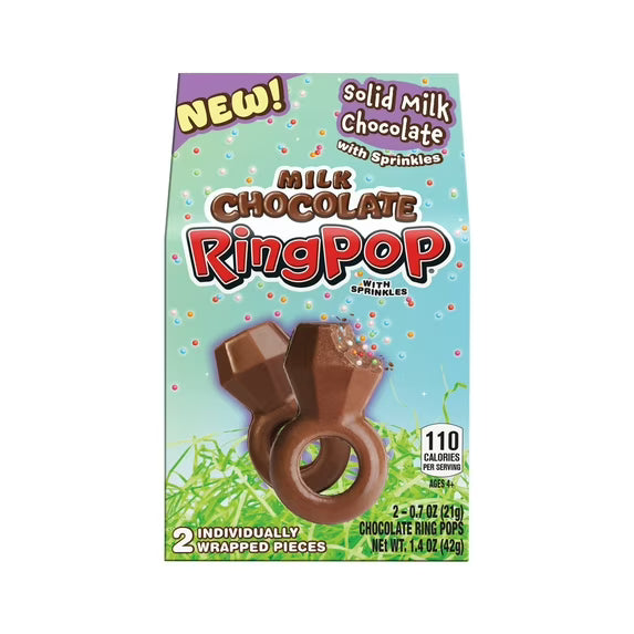 Milk Chocolate Ring Pop with Sprinkles
