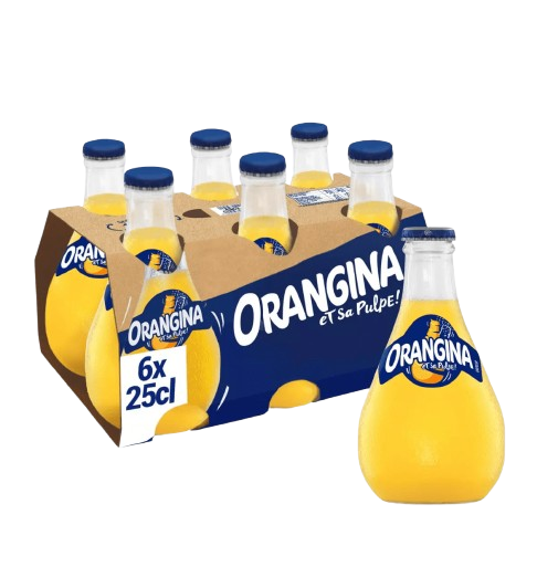 Orangina 6x25 cl verre.