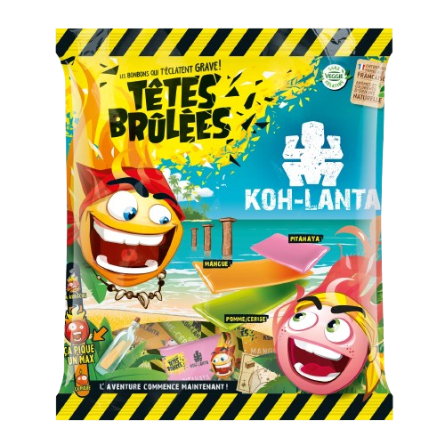Têtes Brûlées – Edición KOH-LANTA – Bombones explosivos y acidulés 180gr