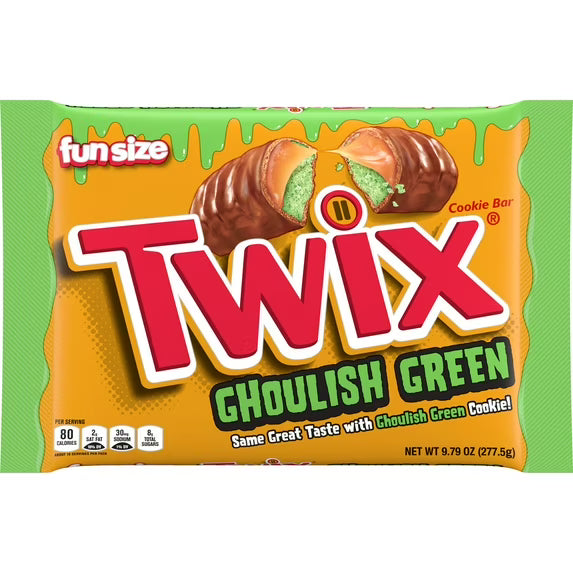 Twix Ghoulish Green Fun Size Halloween