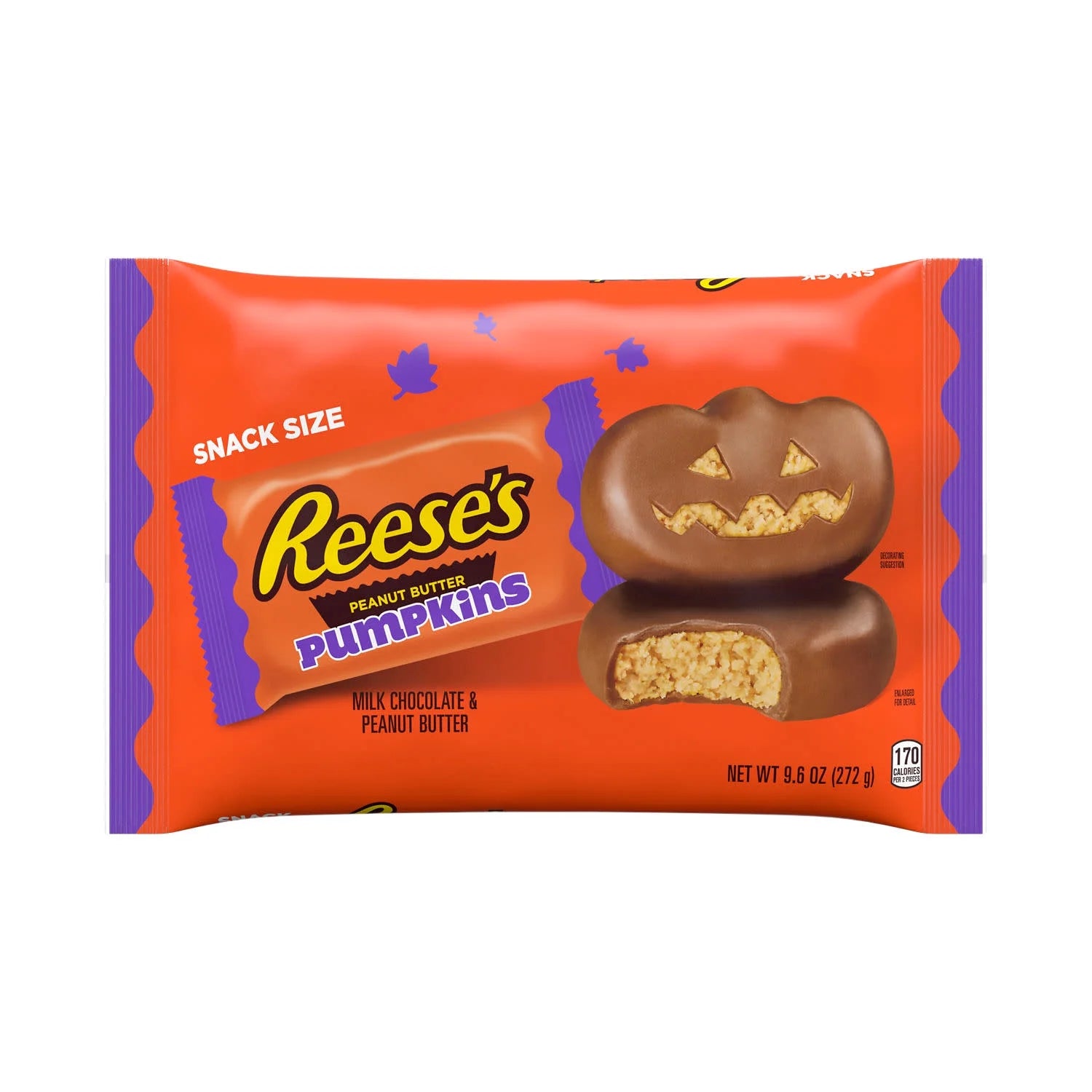 Reese's Milk Chocolate Snack Size Peanut Butter Pumpkins