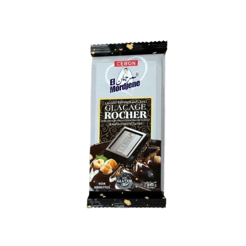 Tablette De Chocolat El Mordjene Chocolat Rocher Noir