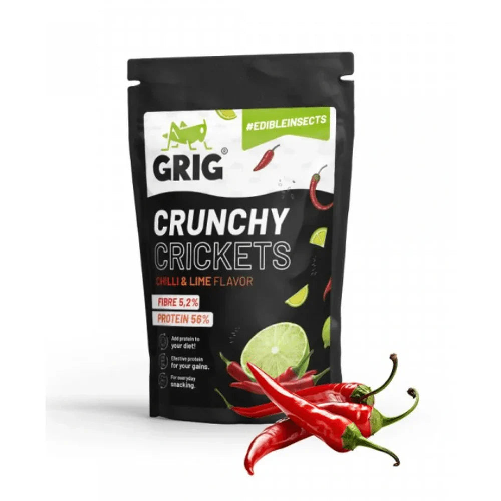 Grillons croustillants Grig au piment et au citron vert