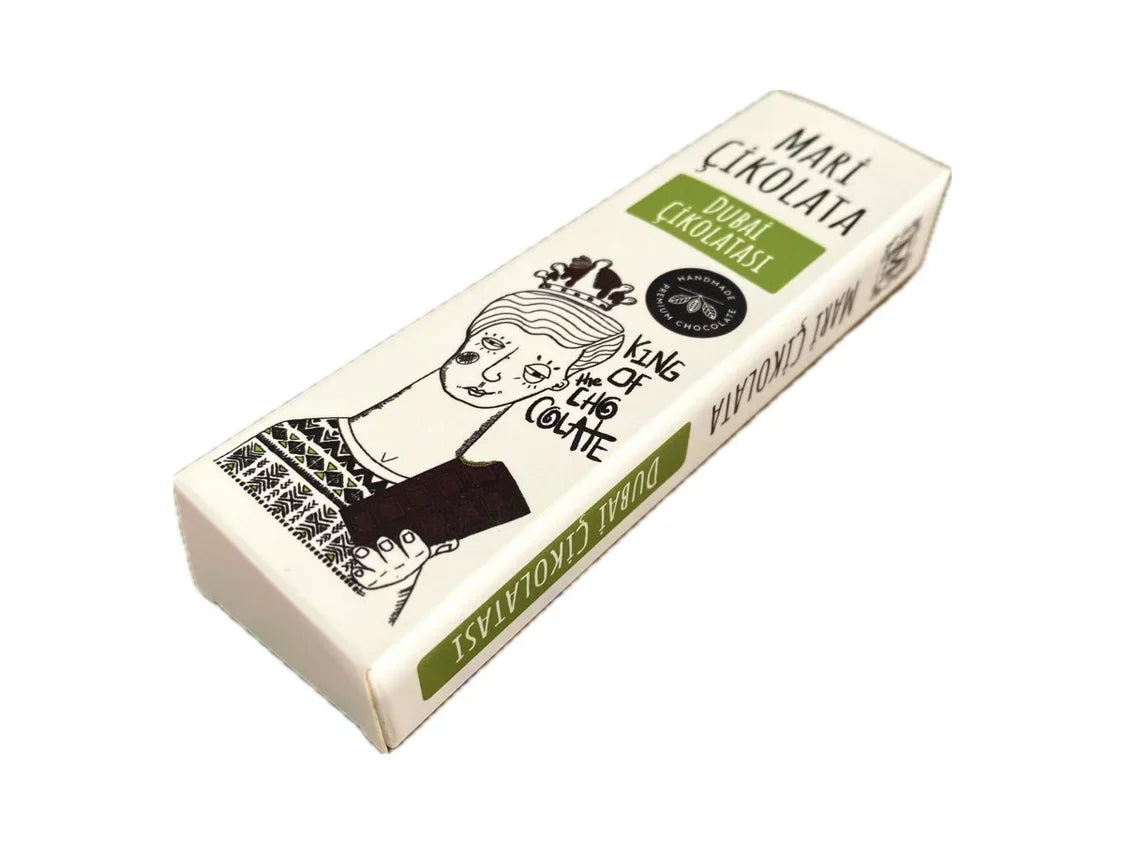 Handmade Dubai Chocolate with Pistachio, Kadayif & Tahini