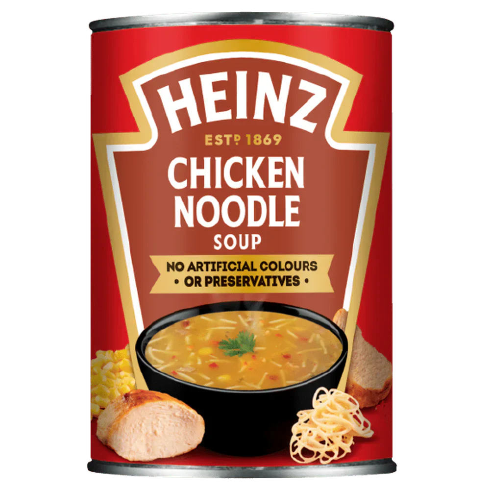 Sopa Heinz con pollo y fideos