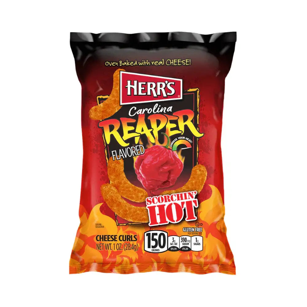 Carolina Reaper de Herr's Scorchin Hot Curls, tamaño pequeño