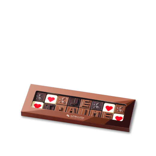 Tablette Chocolat "Je T'aime"