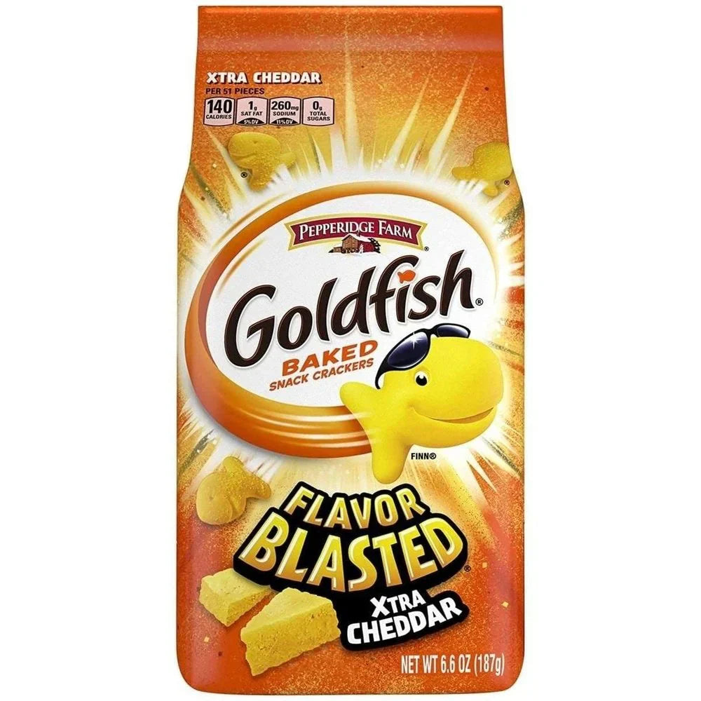 Galletas Goldfish de Pepperidge Farm con queso cheddar extra