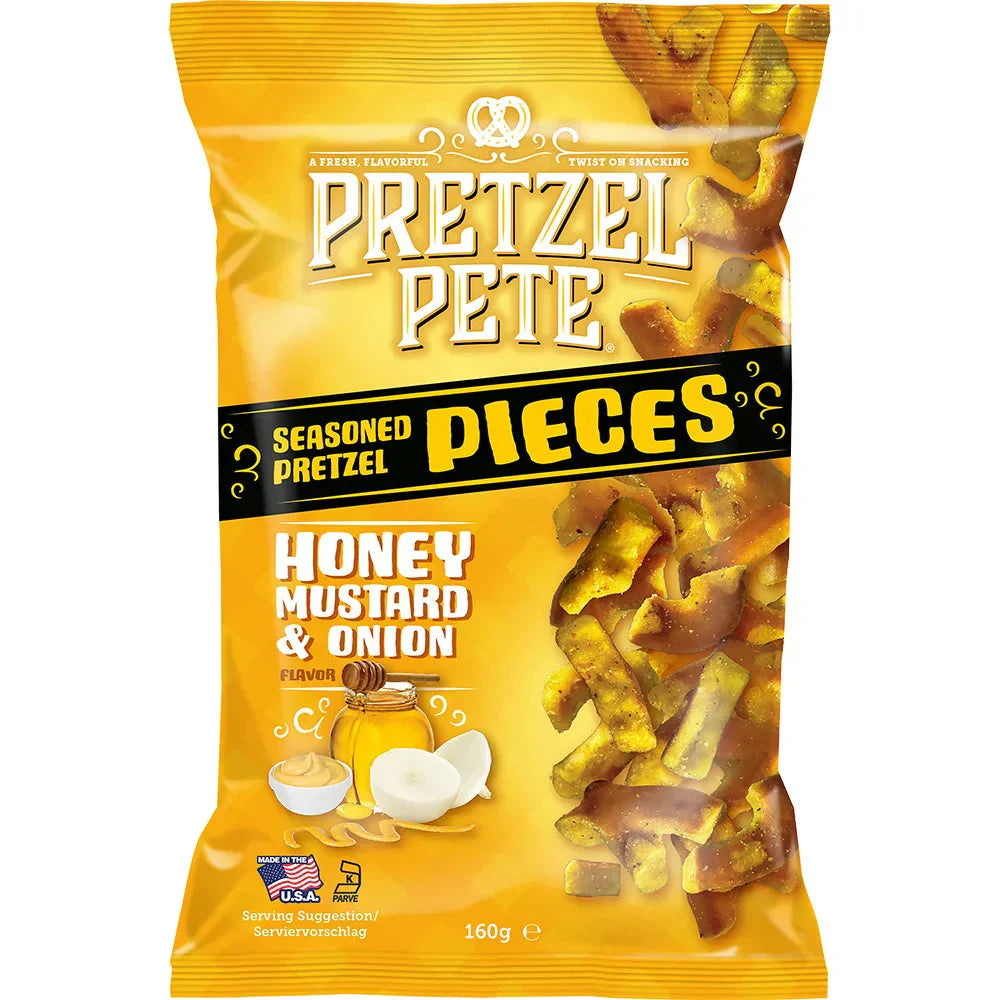 Pretzel Pete Pieces Miel Mostaza y Cebolla