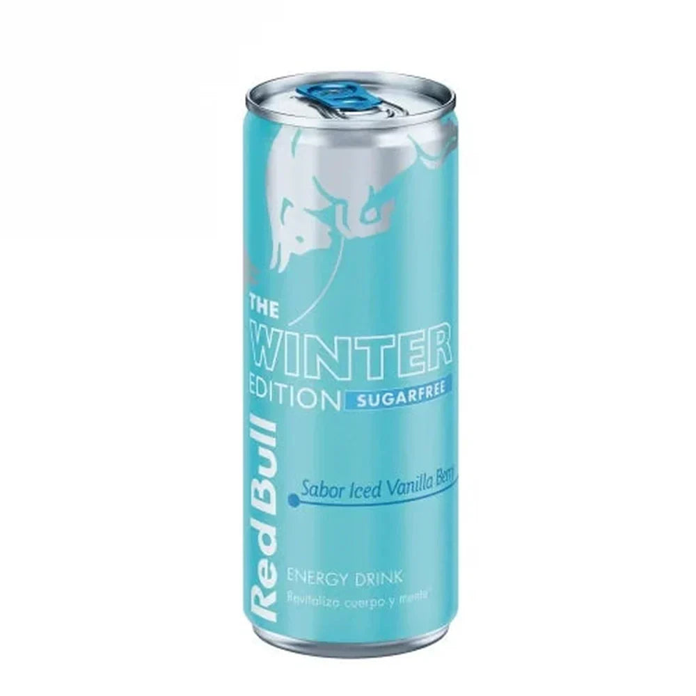 Red Bull Energy Drink Winter Edition Sugarfree Iced Vanilla Berry