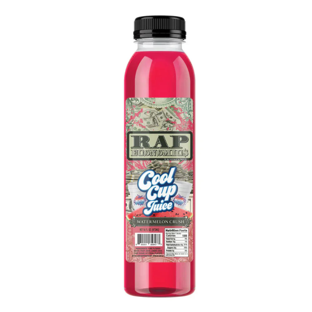 Economía del rap pop exótico Jugo de sandía aplastado en vaso frío