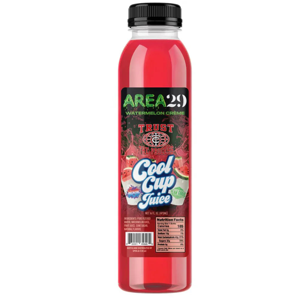 Área 29 de pop exótico, jugo de sandía con crema fría
