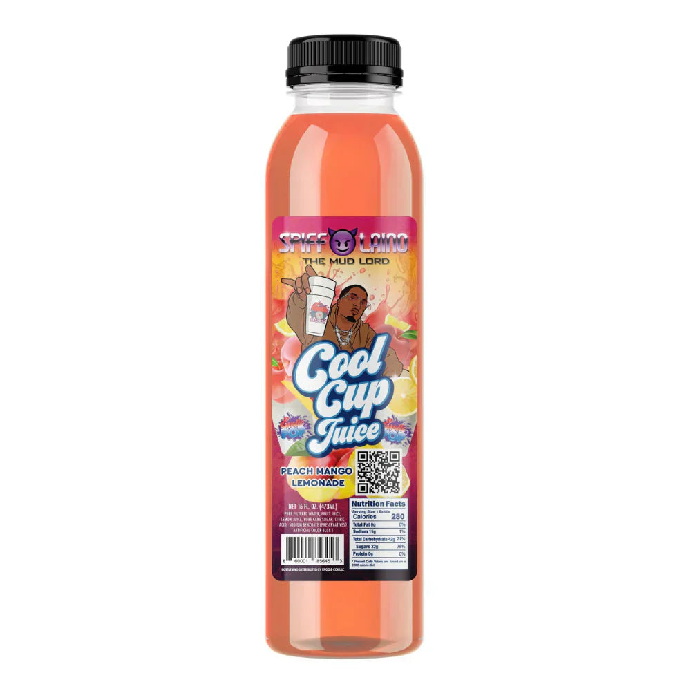 Exótico Pop Spiff Laino El Señor del Barro Limonada de Mango y Melocotón Jugo Fresco en Vaso