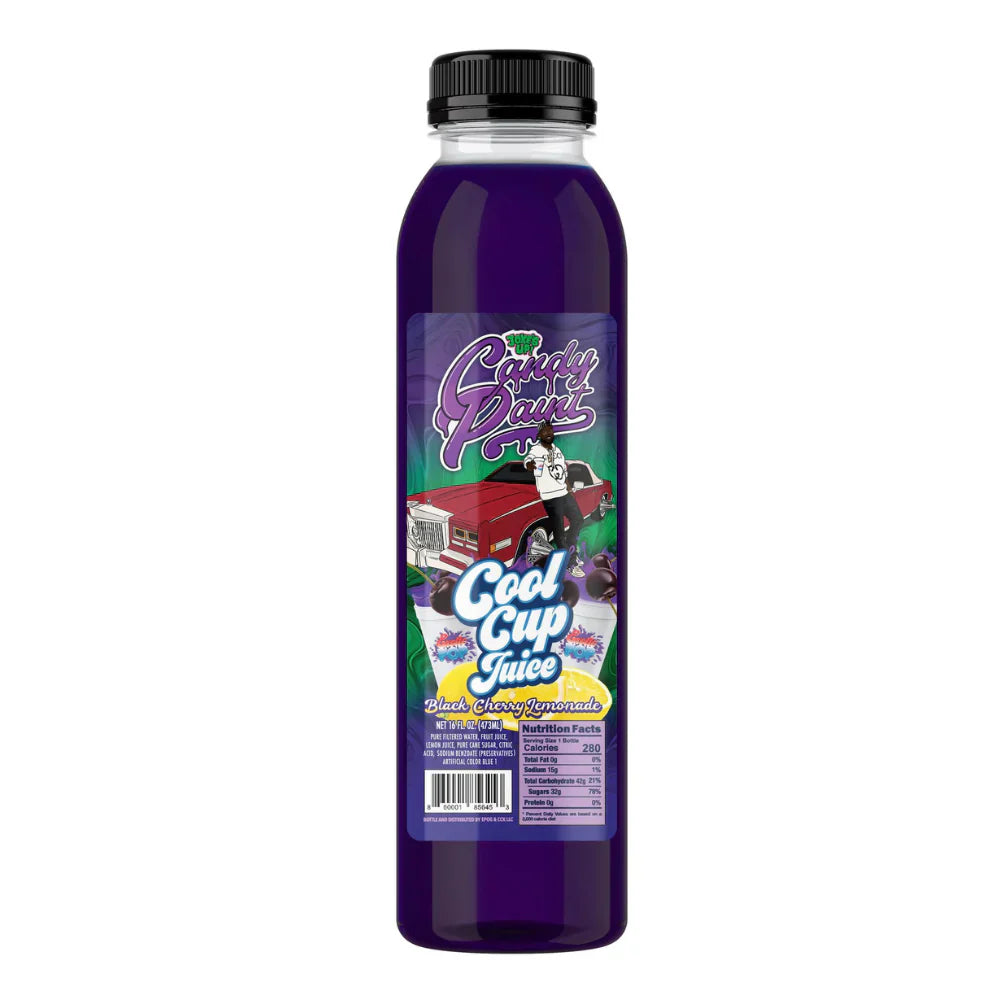 ¡Chistes Pop Exóticos! Pintura de Caramelo, Limonada de Cereza Negra, Jugo en Vaso Fresco
