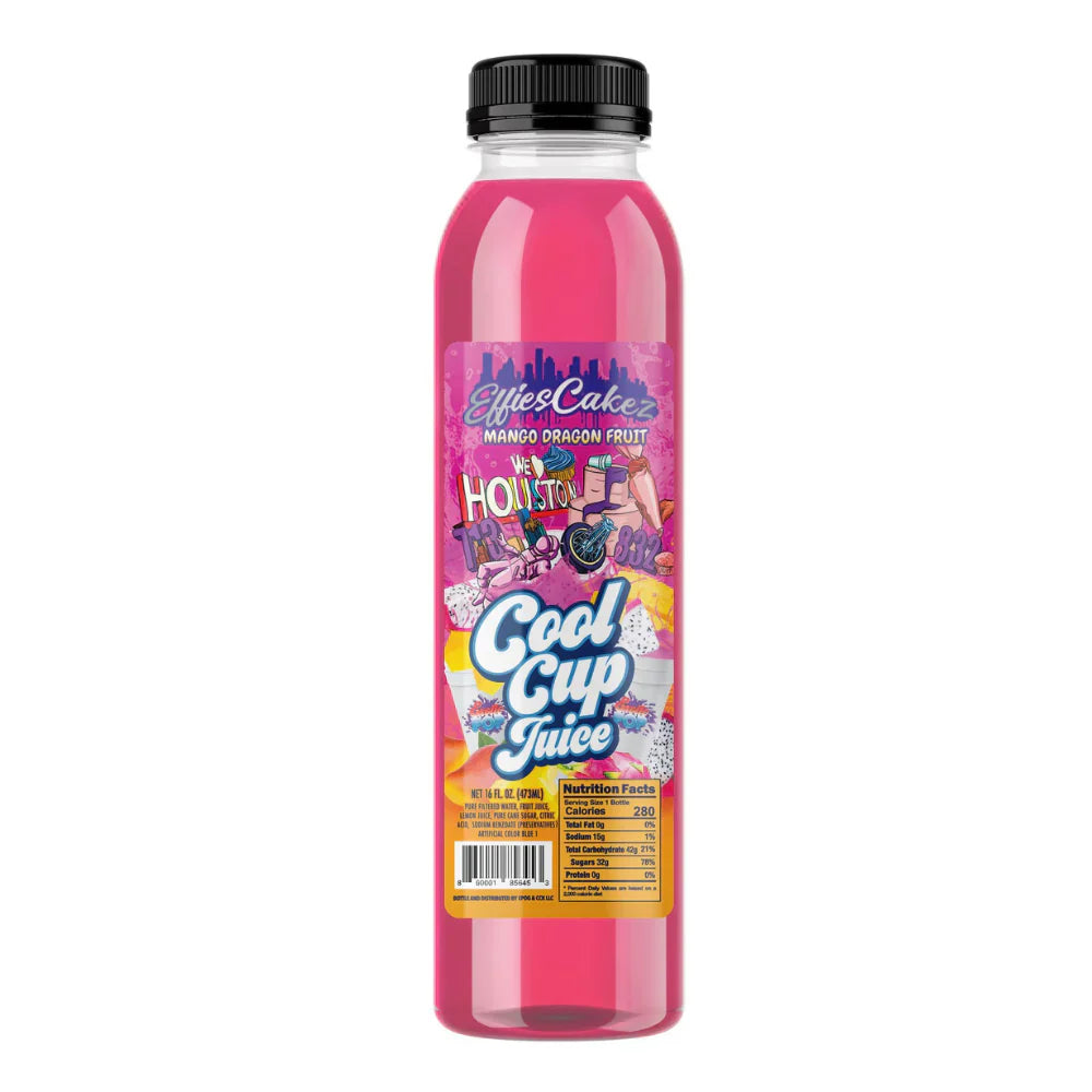 Exótico Pop Effies Cakez Jugo de Mango y Fruta del Dragón en Vaso Fresco