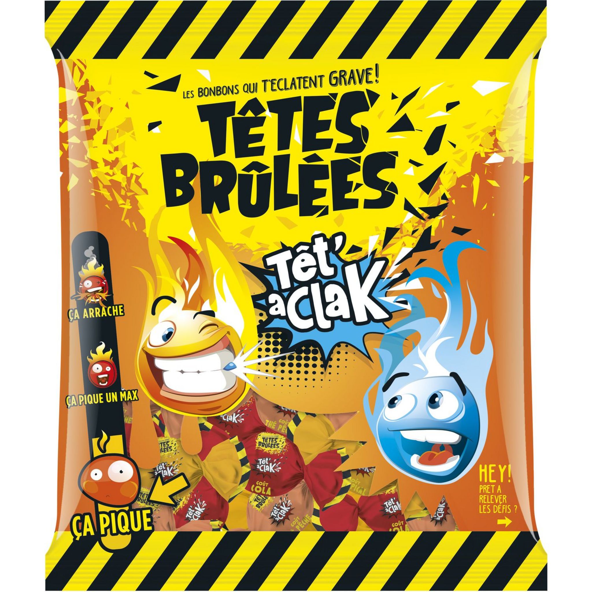 Têtes Brûlées – Têt'a Clack – Bombones explosivos y acidulés 180gr