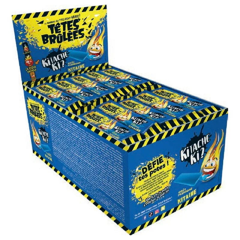 Têtes Brûlées barres Kitache Ki framboise  - boîte de 150