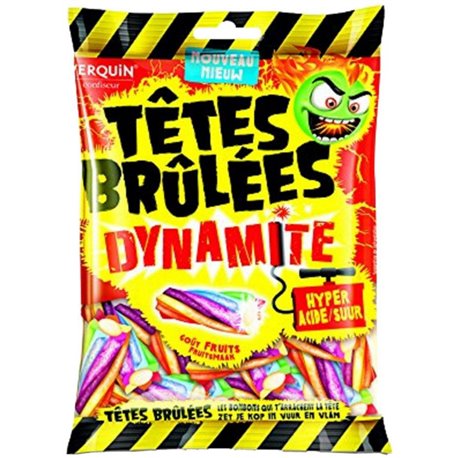Têtes Brûlées – Dynamite – Bonbons explosifs et acidulés 180gr