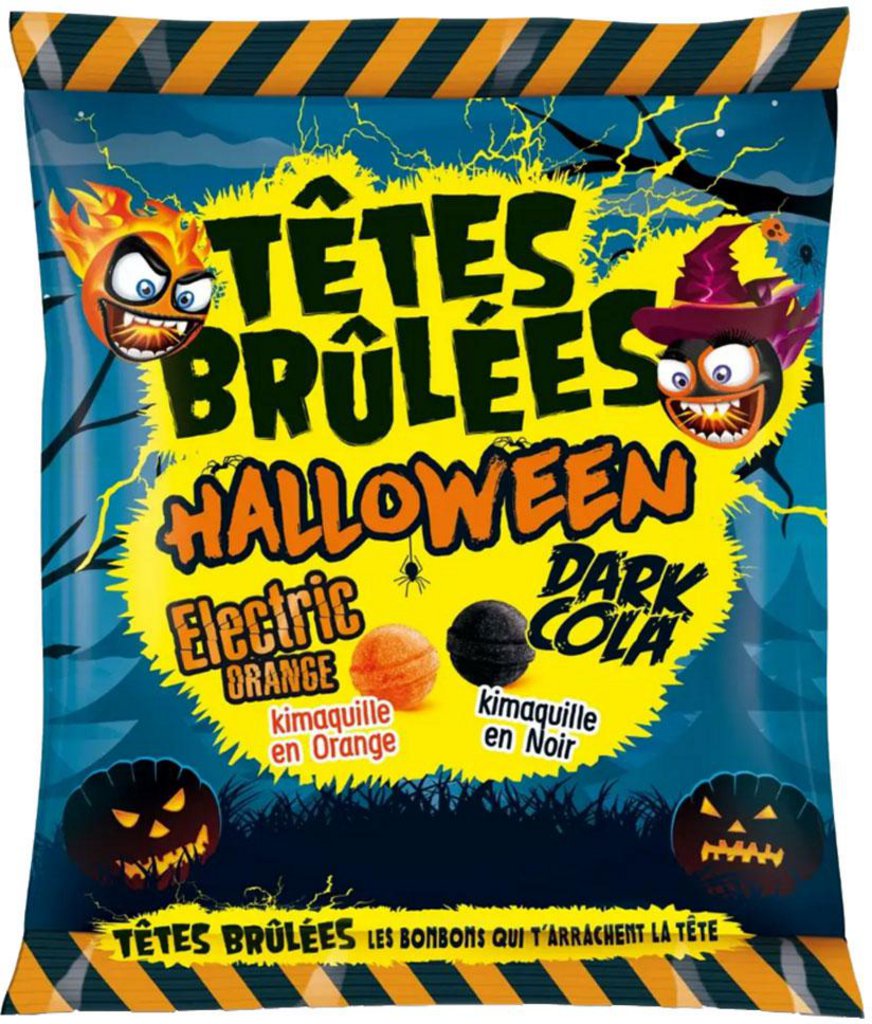 Têtes Brûlées – Edición Halloween – Bombones explosivos y acidulés 180gr