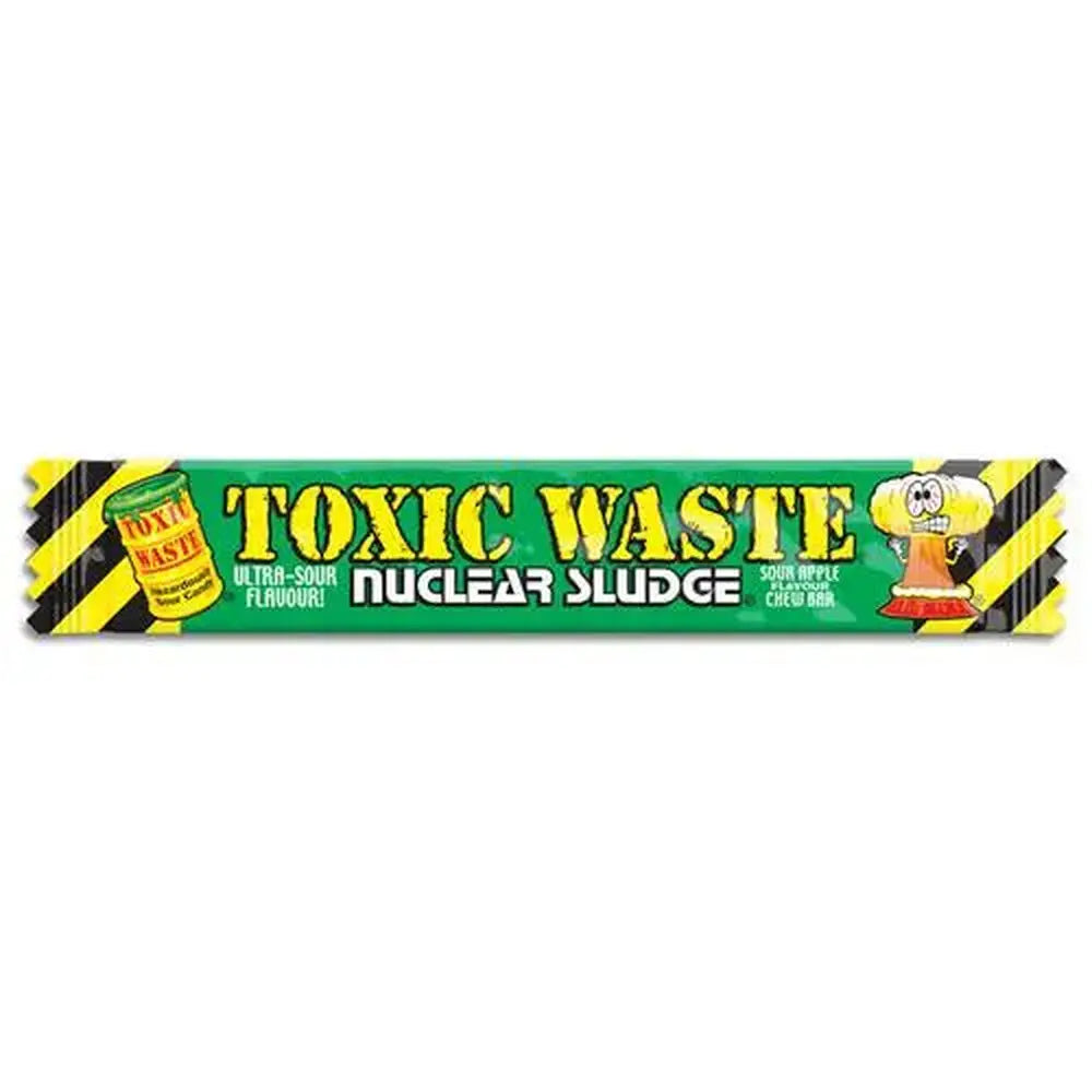 Barra masticable de residuos tóxicos de lodos nucleares, manzana ácida