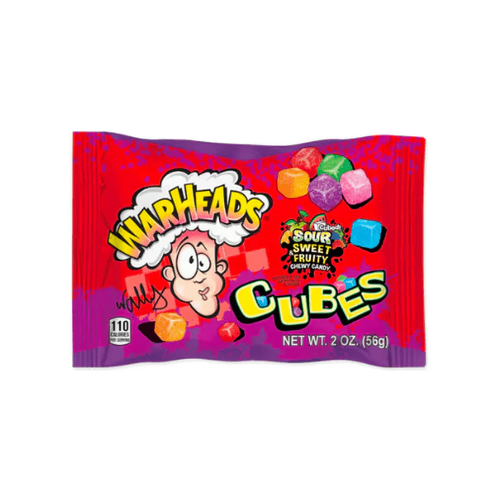 Warheads Chewy Cubes Mildly Sour Peg Bag