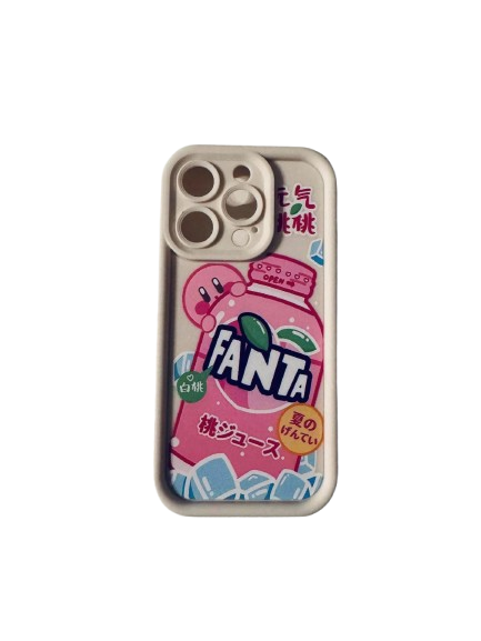 Coque iPhone Kirby Kawaii x Fanta 