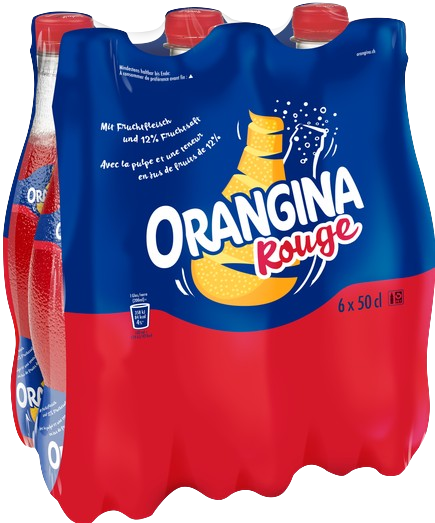 Orangina Rouge 6 x 50 cl plastique.